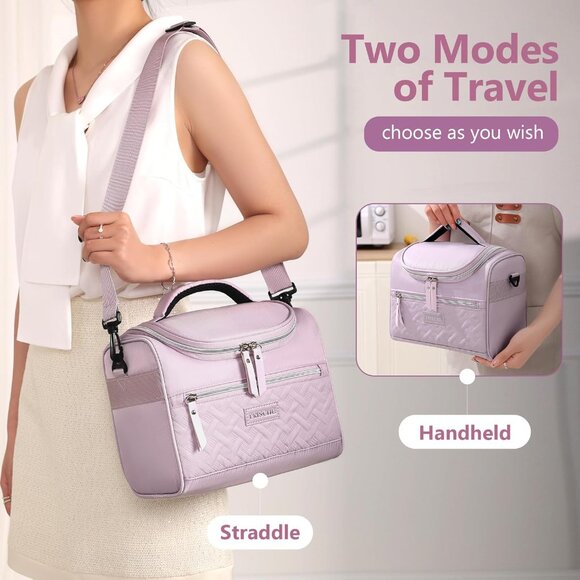 Large Lunch Bag Reusable, 8.5L Insulated Lunch Box with Adjustable Shoulder Stra - Picture 6 of 7